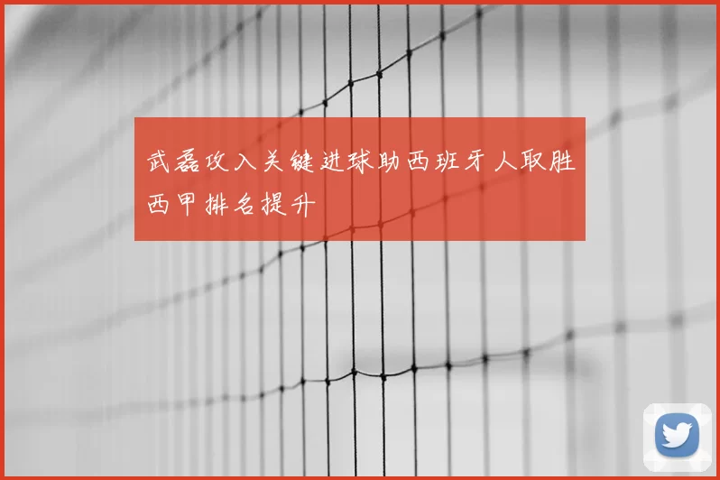 武磊攻入关键进球助西班牙人取胜西甲排名提升